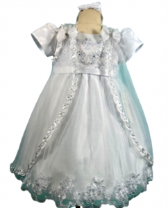 GIRLS CHRISTENING DRESS (0232377) WHITE